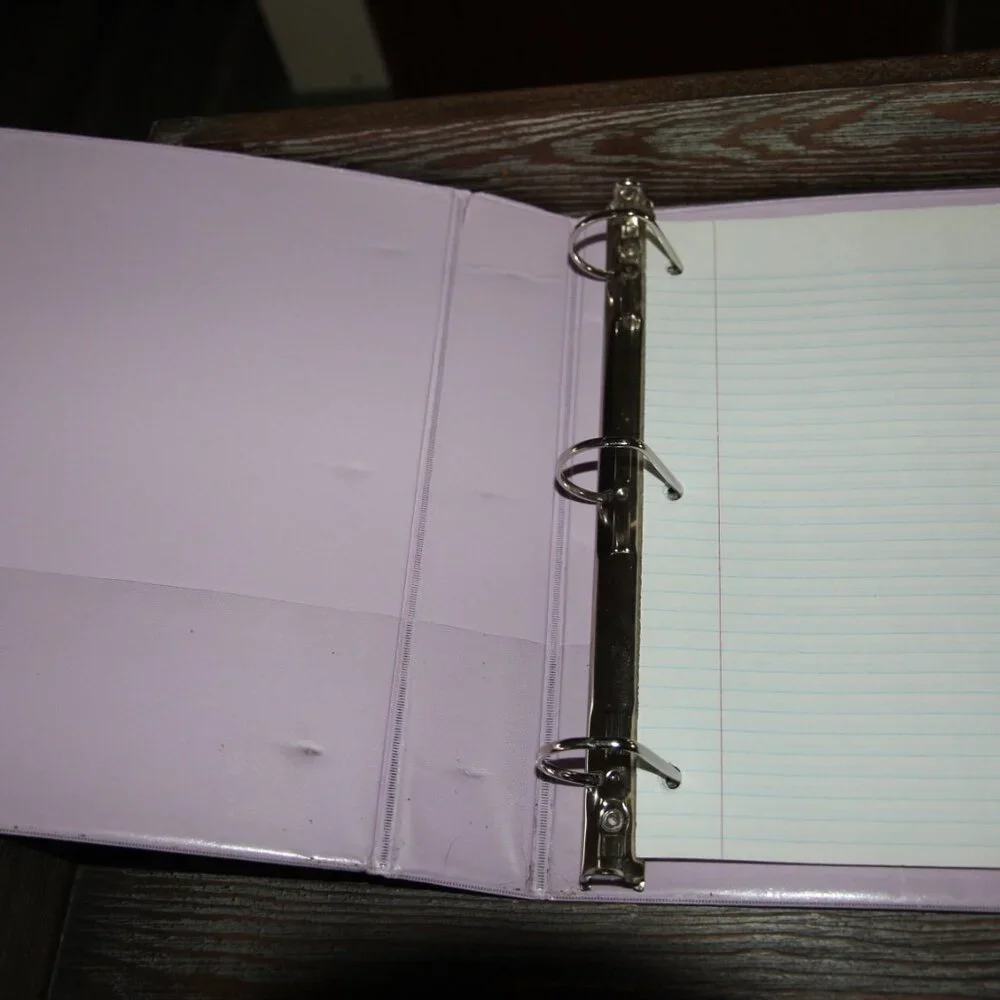 Set of Pink, Black & Light Pink Binders